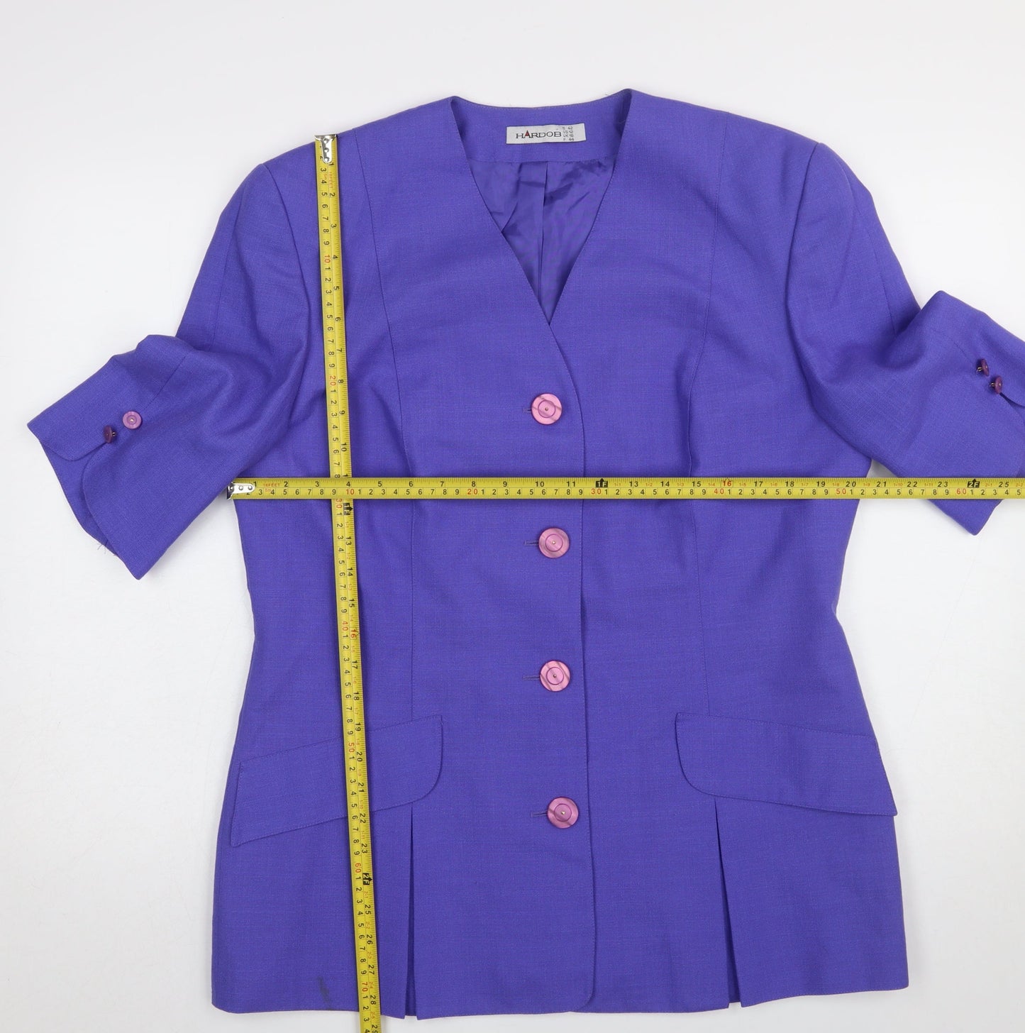 Womens UK Size 16 HARDOB Regular Purple Blazer