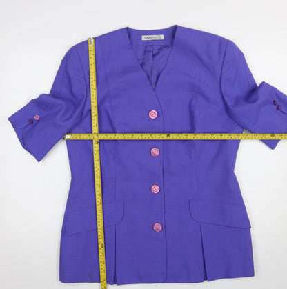 Womens UK Size 16 HARDOB Regular Purple Blazer