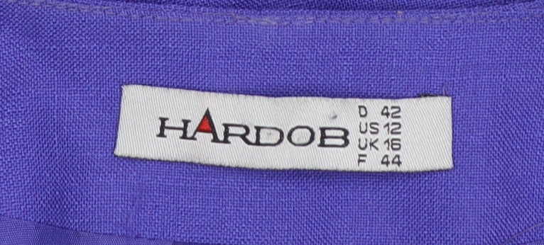 Womens UK Size 16 HARDOB Regular Purple Blazer