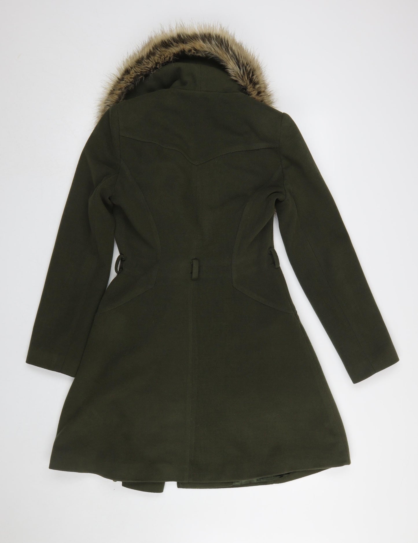Womens UK Size 8 Miss Selfridge Green Overcoat