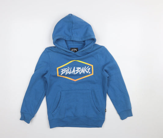 Boys UK Size 10 Years Billabong Blue Pullover Hoodie