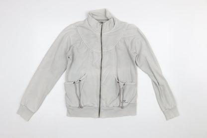 Womens UK Size L Pepe Jeans Grey Full Zip Sweatshirt