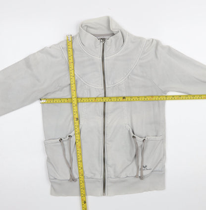 Womens UK Size L Pepe Jeans Grey Full Zip Sweatshirt