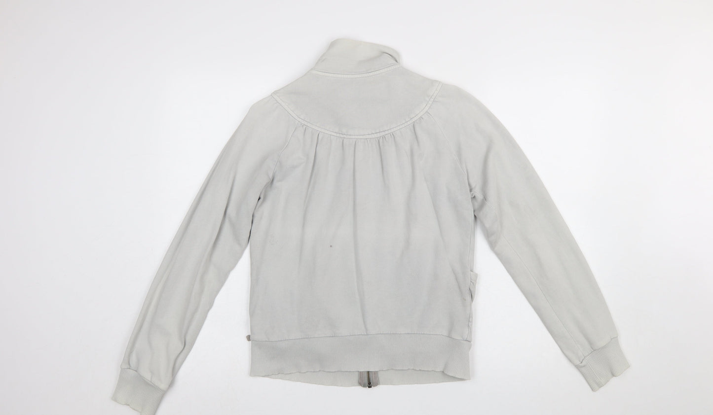 Womens UK Size L Pepe Jeans Grey Full Zip Sweatshirt
