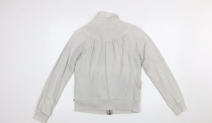 Womens UK Size L Pepe Jeans Grey Full Zip Sweatshirt