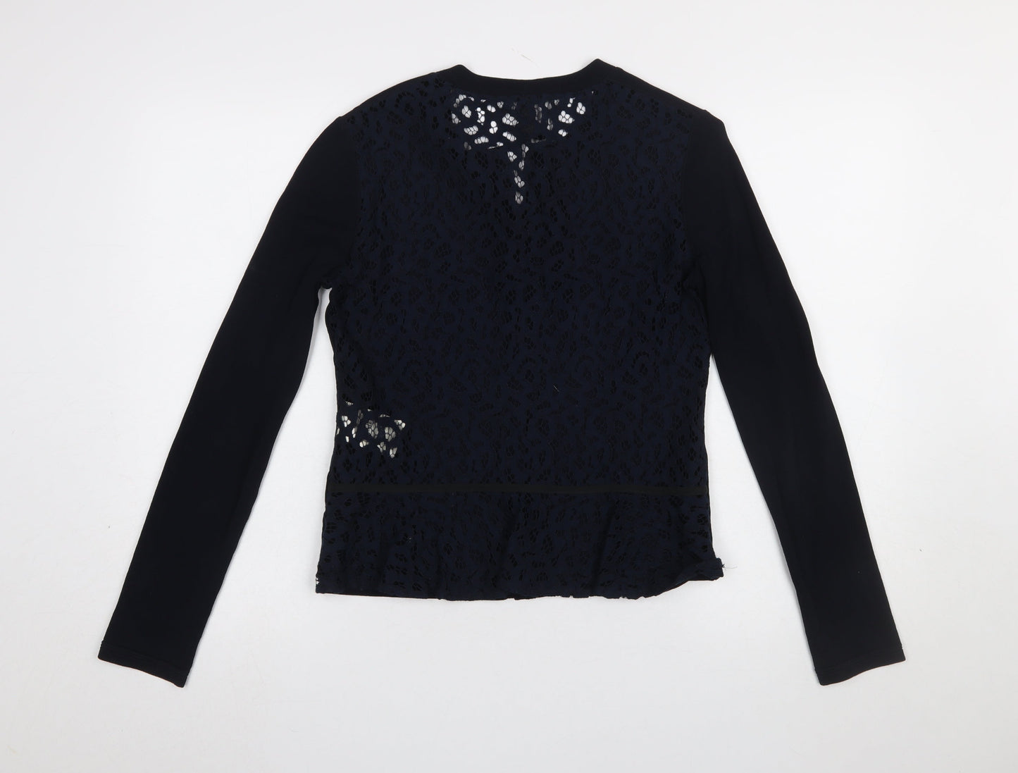 Womens UK Size 12 Marc Cain Black Basic Button-Up
