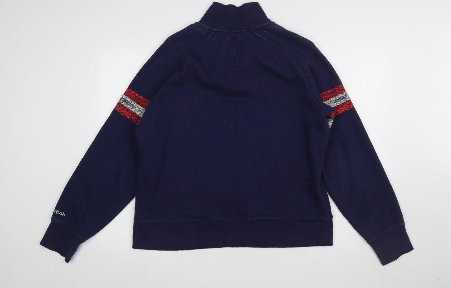 Mens UK Size XL Reebok Blue Henley Sweatshirt