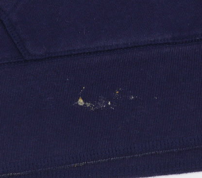 Mens UK Size XL Reebok Blue Henley Sweatshirt