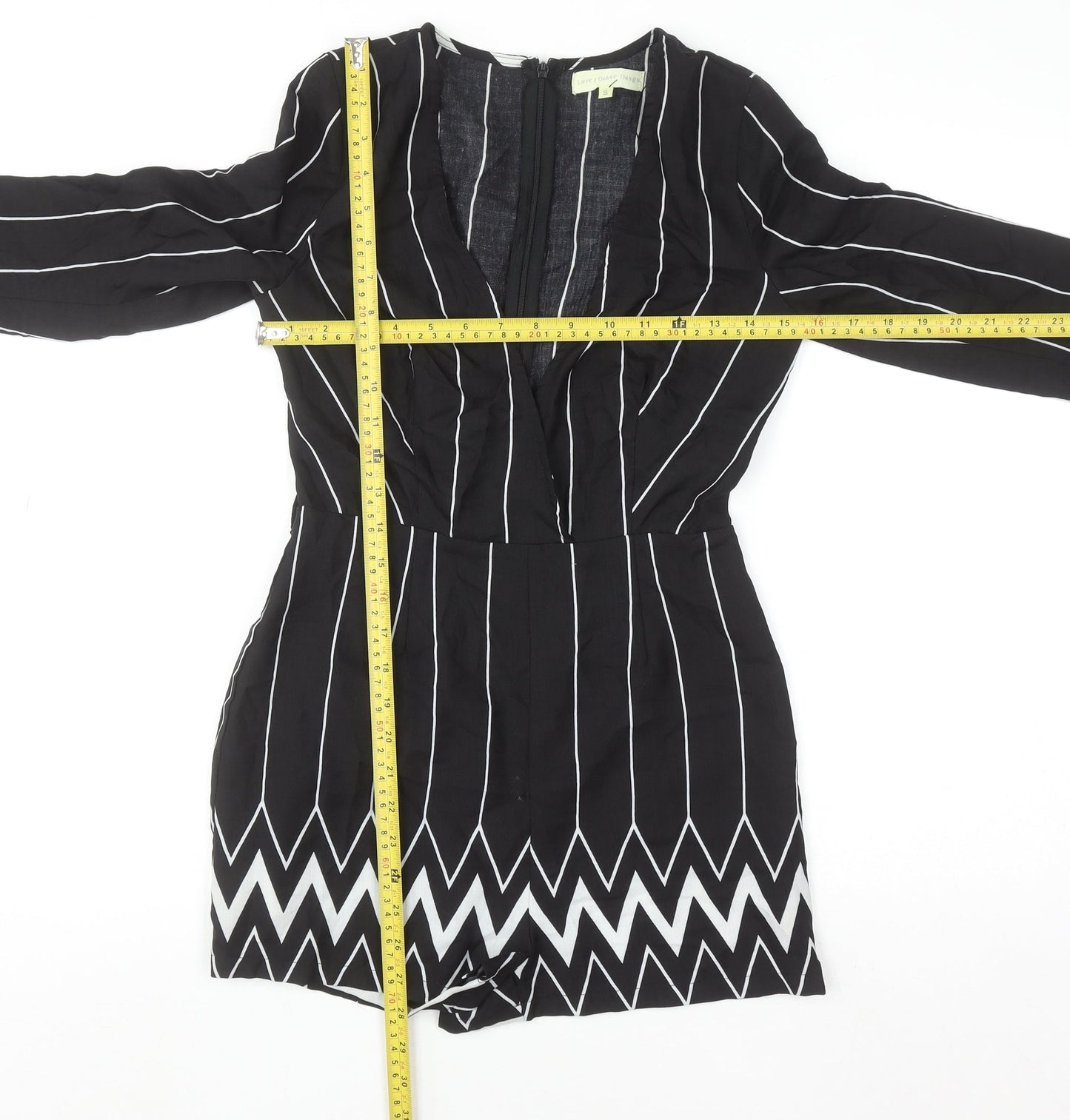 Womens UK Size S Love & Other Things One-Piece Black Playsuit