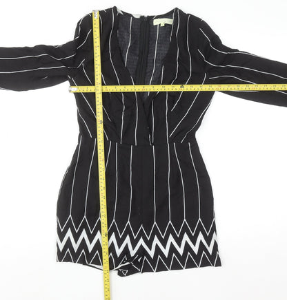 Womens UK Size S Love & Other Things One-Piece Black Playsuit