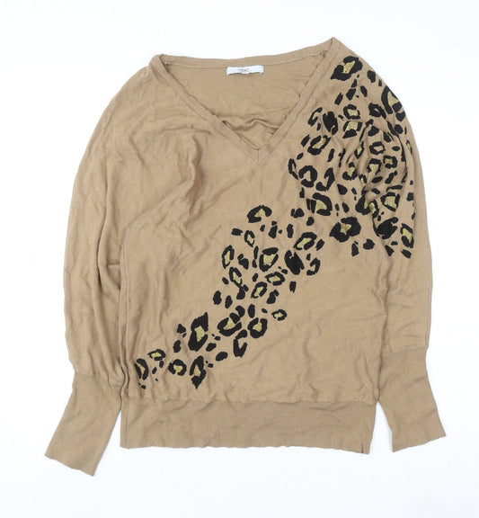 Womens UK Size S NEXT Beige Pullover Jumper