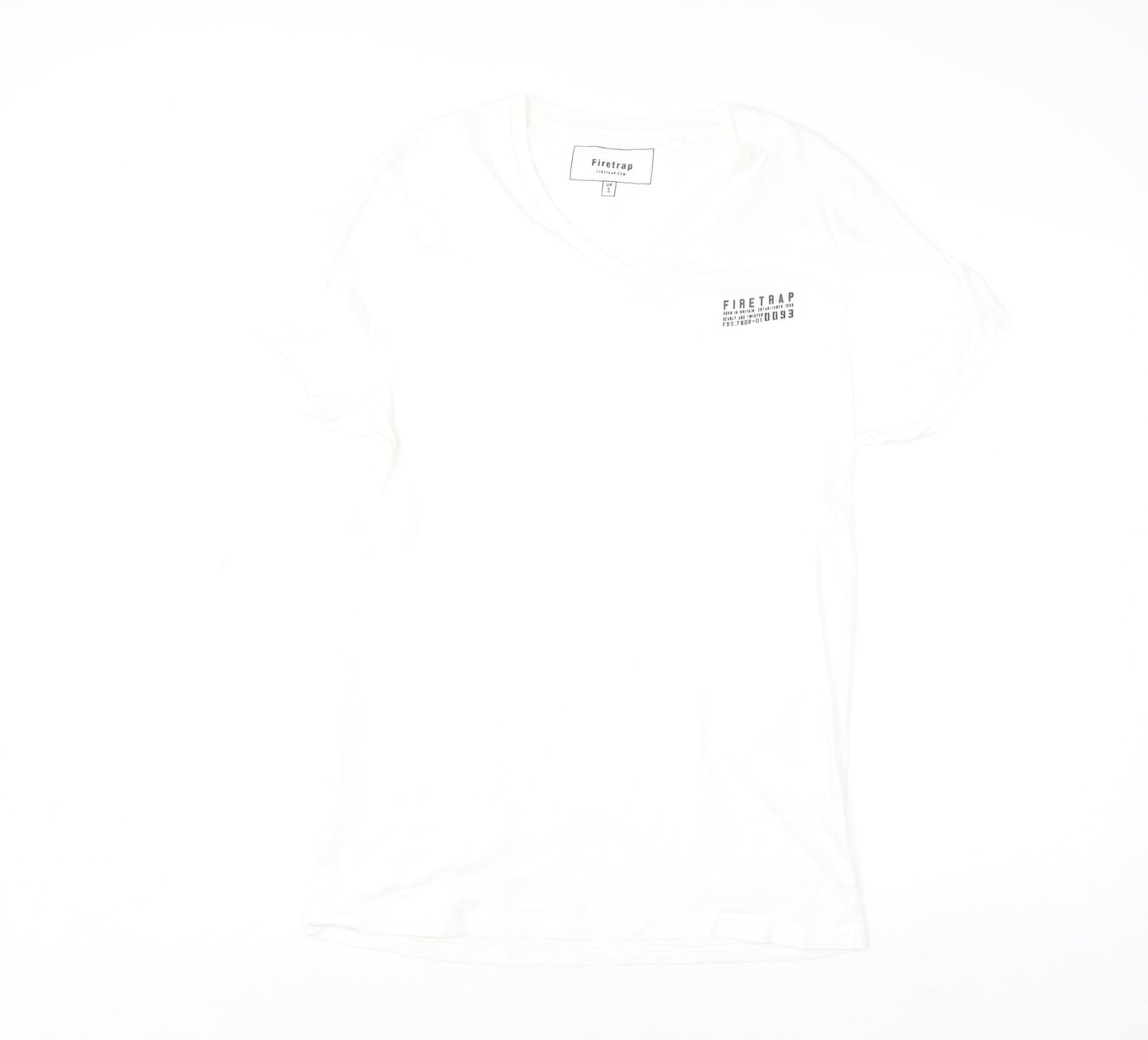 Mens UK Size S Firetrap White  T-Shirt
