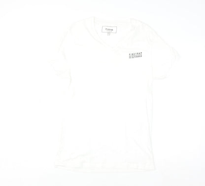Mens UK Size S Firetrap White  T-Shirt