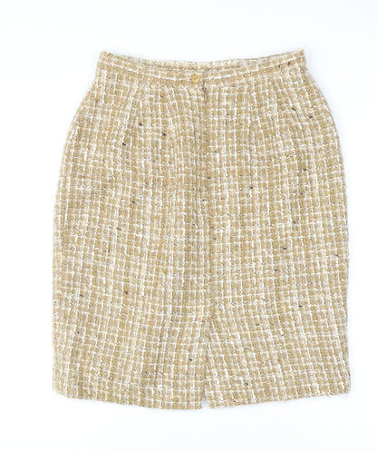 Womens UK Size 14 Alexon Straight & Pencil Tweed Skirt