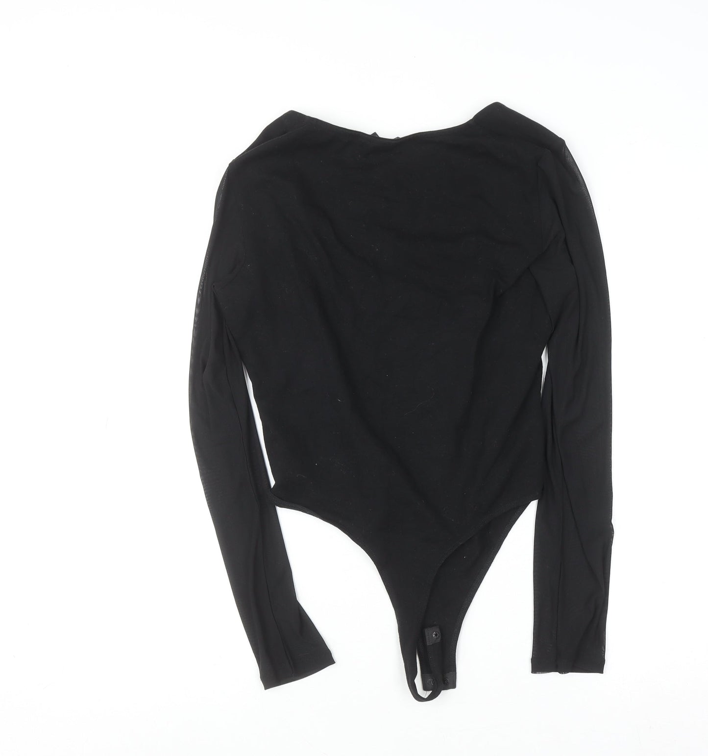 Womens UK Size 14 ASOS Design One-Piece Black Bodysuit