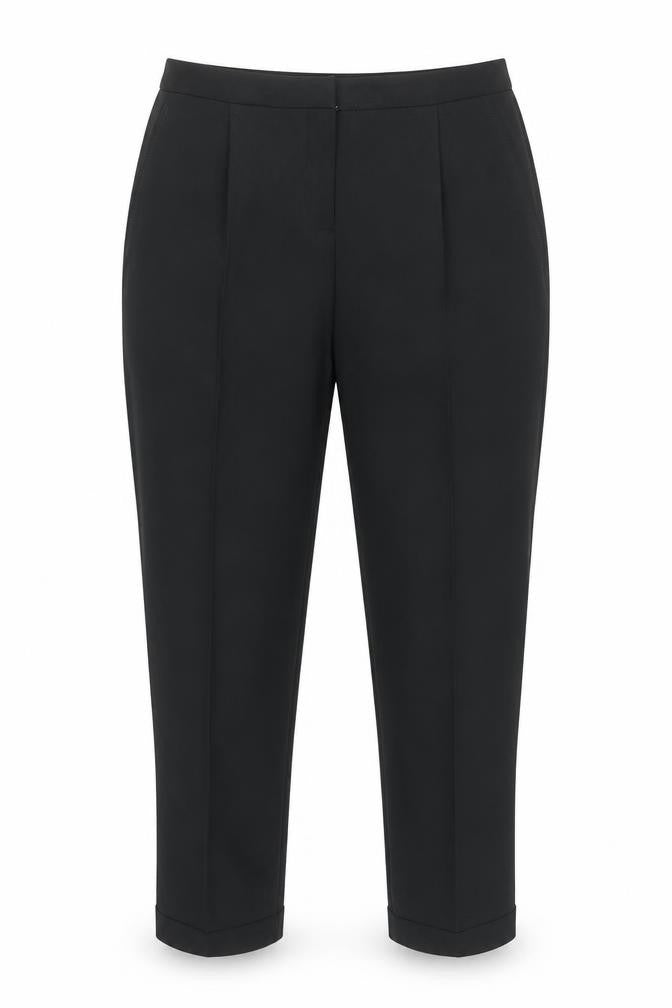Womens UK Size 10 Dorothy Perkins Regular Fit Cropped Black Trousers