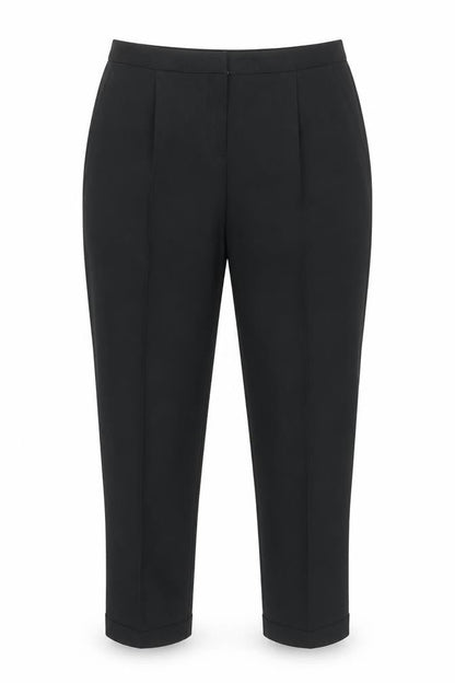 Womens UK Size 10 Dorothy Perkins Regular Fit Cropped Black Trousers