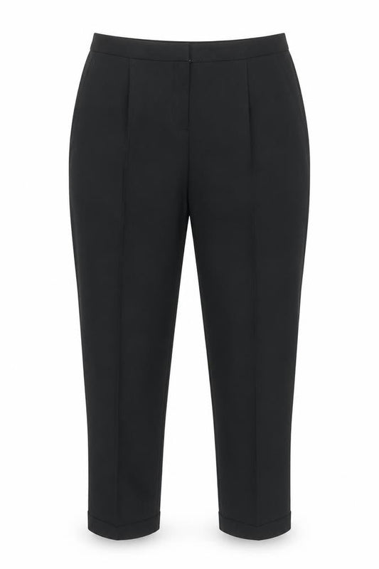 Womens UK Size 10 Dorothy Perkins Regular Fit Cropped Black Trousers
