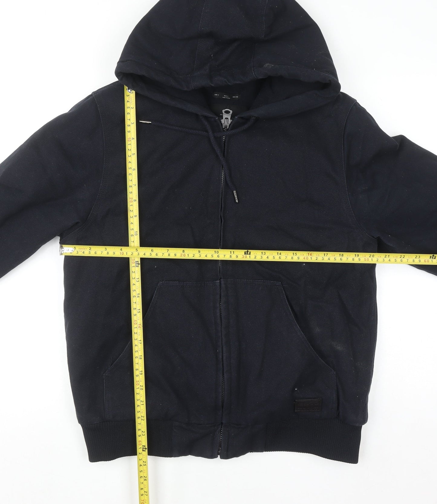 Mens UK Size L Original Denim Black Basic Jacket