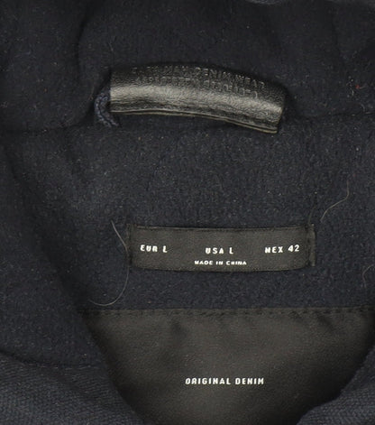Mens UK Size L Original Denim Black Basic Jacket
