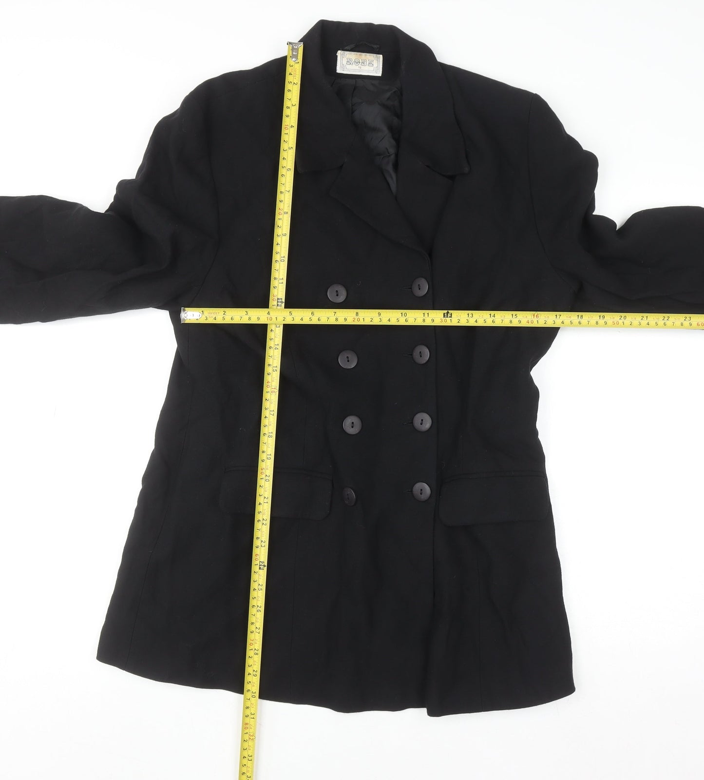 Womens UK Size 16 Robe Regular Black Suit Jacket