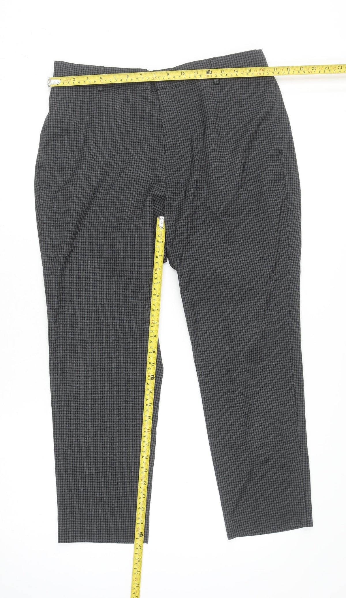 Mens UK Size 36R New Look Regular Fit Business Casual Formal Workwear Grey Trous