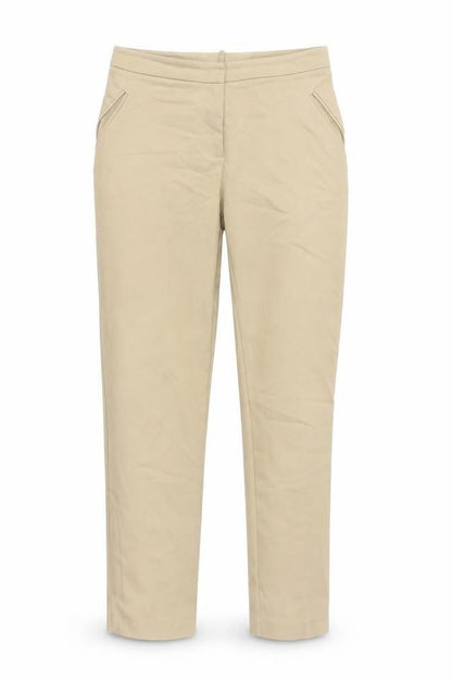 Womens UK Size 10 Topshop Slim Fit Chino Beige Trousers