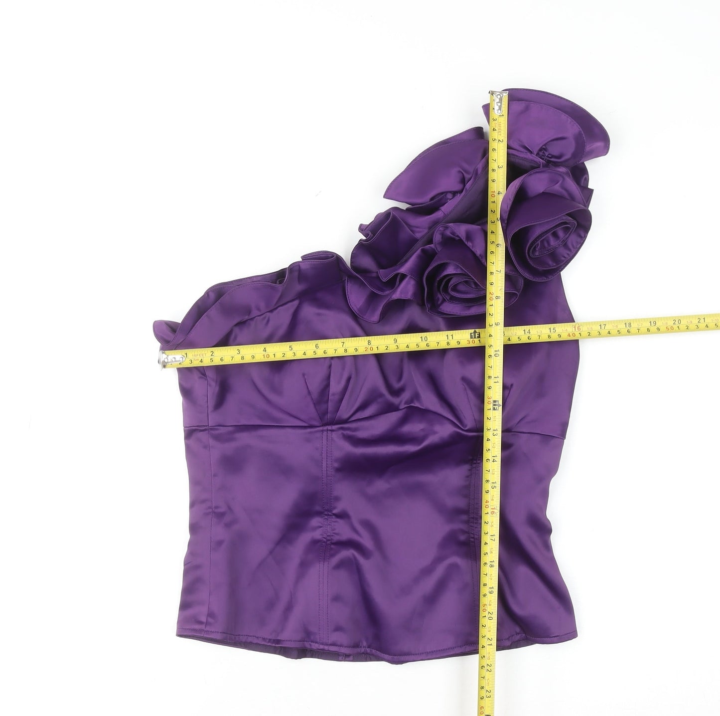 Womens UK Size 2 Unique Boutique Purple Camisole Blouse