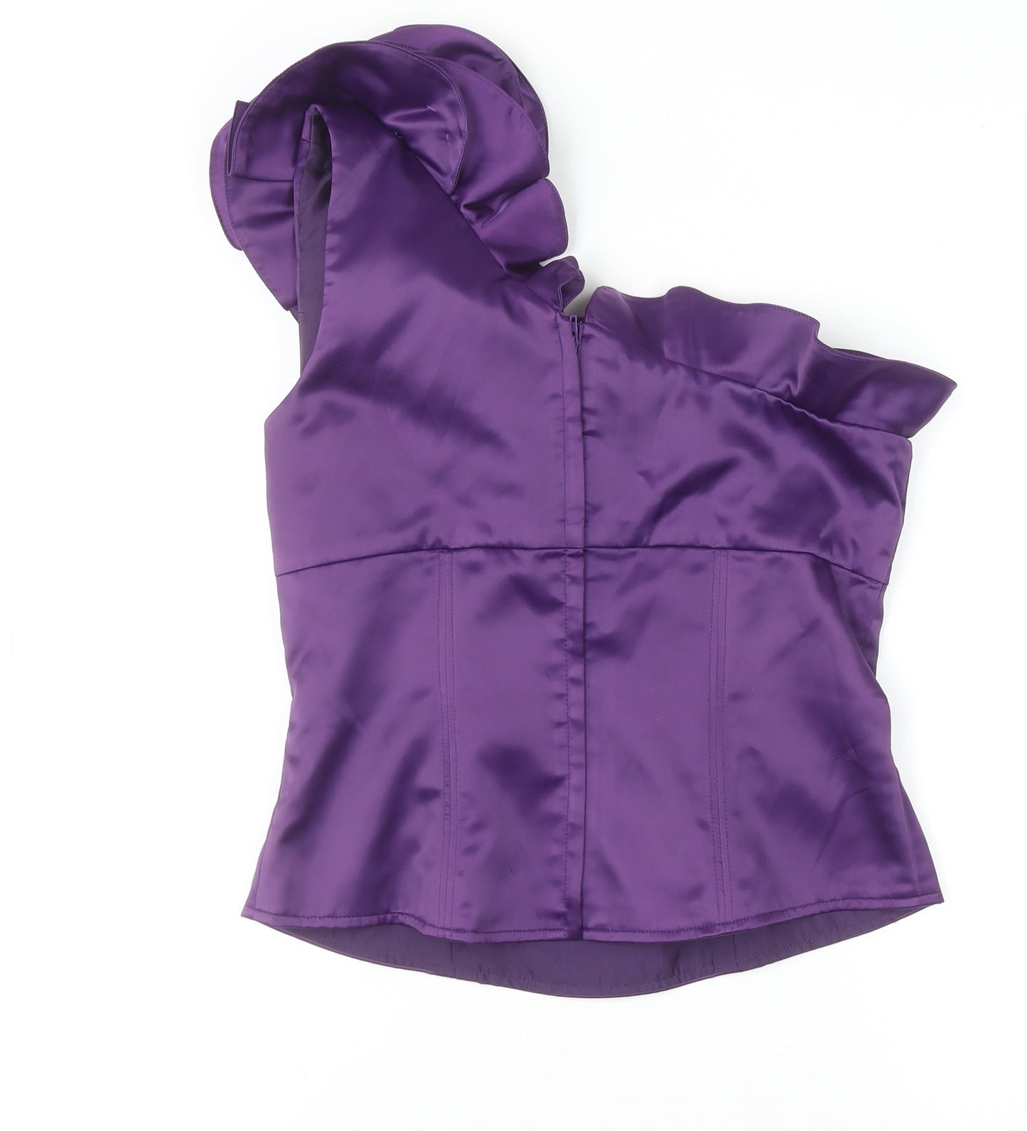 Womens UK Size 2 Unique Boutique Purple Camisole Blouse