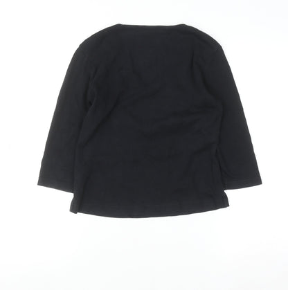 Womens UK Size M Mexx Black Basic T-Shirt