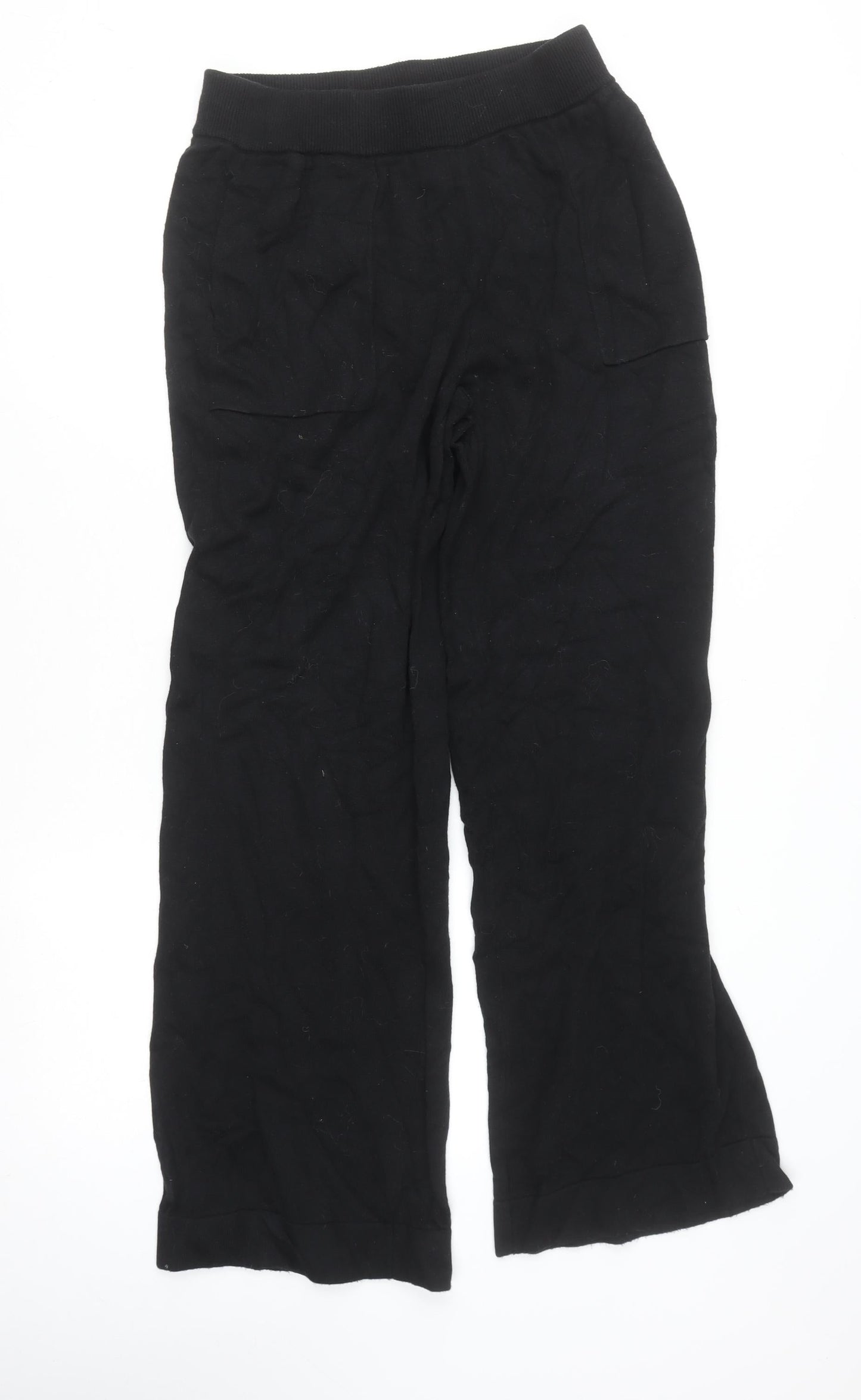Womens UK Size S Kate Spade Regular Fit Sweatpants Black Trousers
