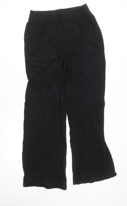 Womens UK Size S Kate Spade Regular Fit Sweatpants Black Trousers