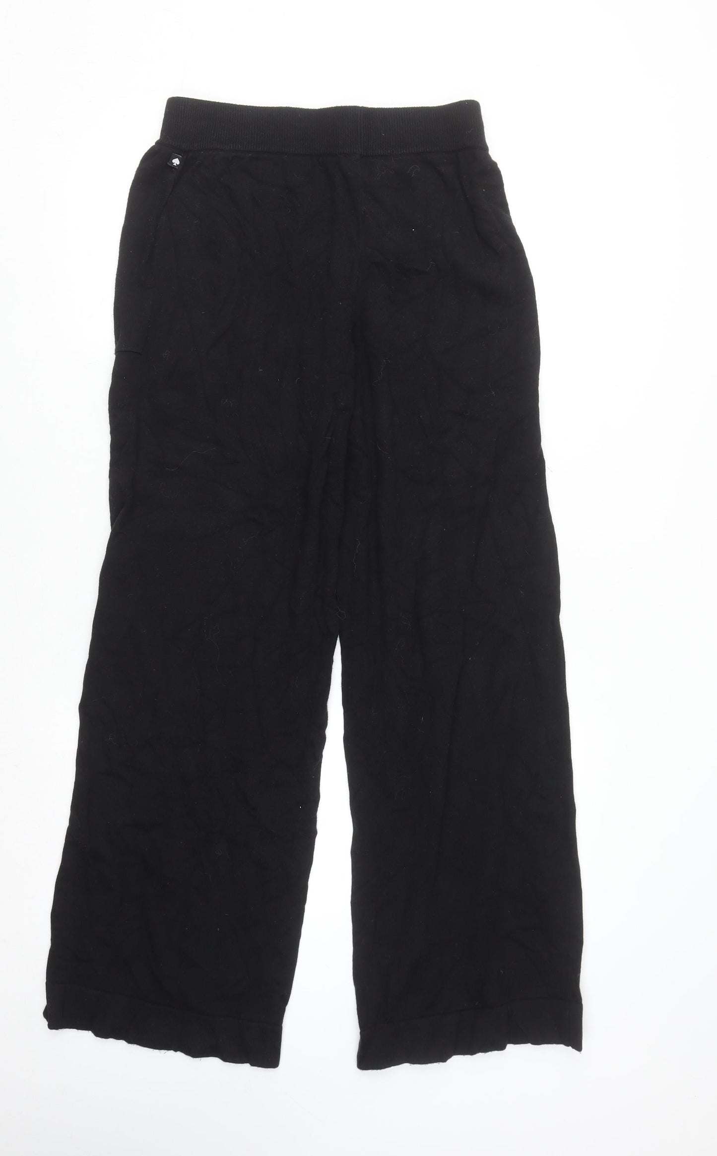 Womens UK Size S Kate Spade Regular Fit Sweatpants Black Trousers