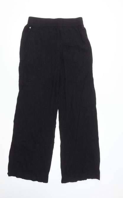 Womens UK Size S Kate Spade Regular Fit Sweatpants Black Trousers