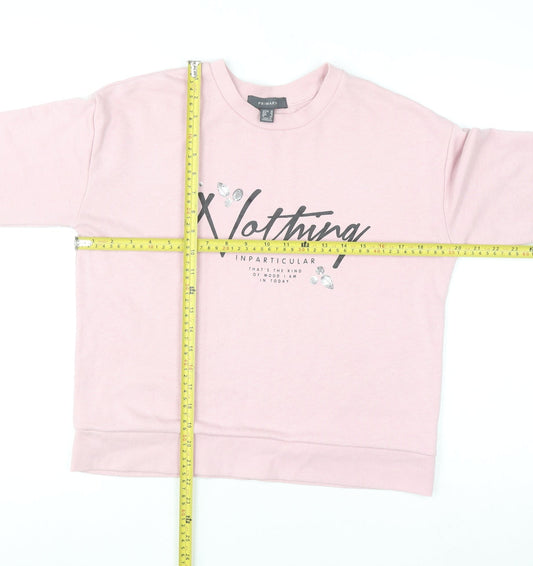 Womens UK Size 10 Primark Pink Pullover Jumper
