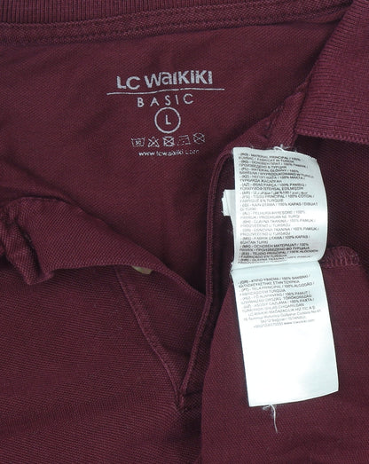 Mens UK Size L LC Waikiki 100% Cotton Polo Shirt