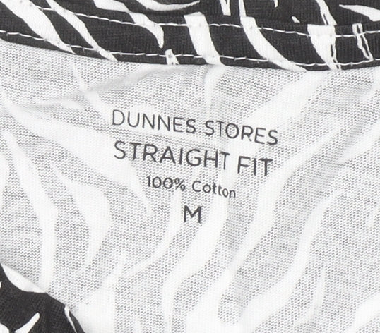 Womens UK Size M Dunnes Stores Black Basic T-Shirt