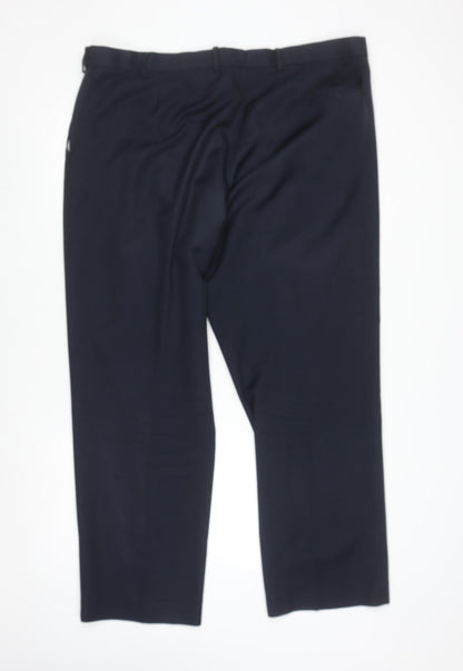Mens UK Size 42 in Dunnes Stores Regular Fit Dress Pants Blue Trousers