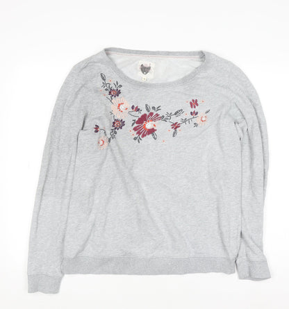 Womens UK Size 12 Mantaray Grey Pullover Jumper