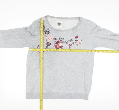 Womens UK Size 12 Mantaray Grey Pullover Jumper