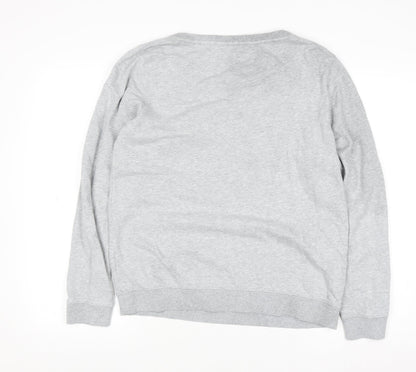 Womens UK Size 12 Mantaray Grey Pullover Jumper