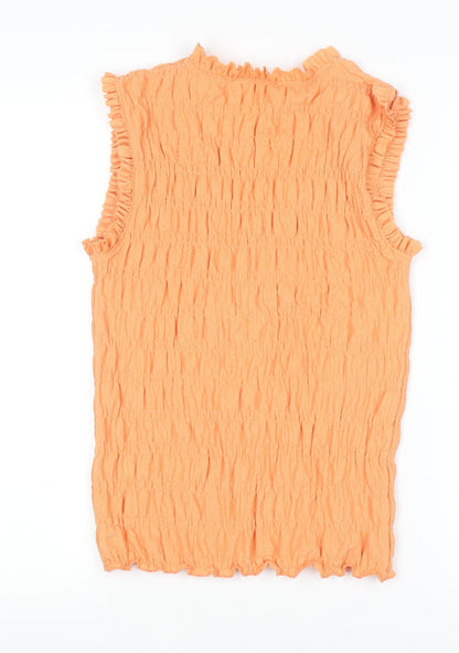 Womens UK Size S Gallery Orange Camisole Blouse