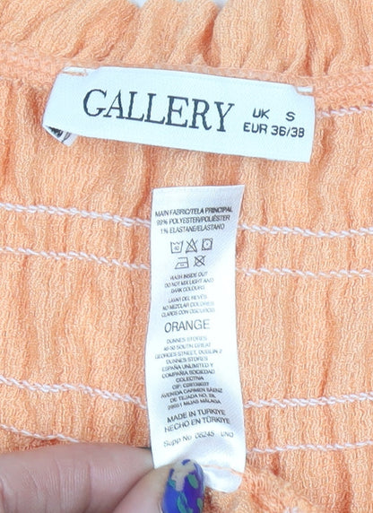Womens UK Size S Gallery Orange Camisole Blouse