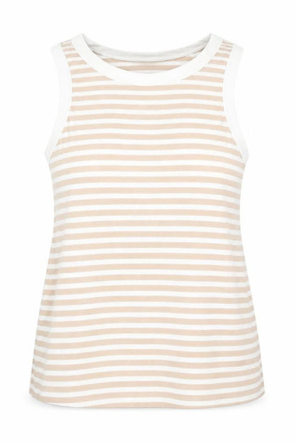 Womens UK Size XL F&F Beige Basic Tank