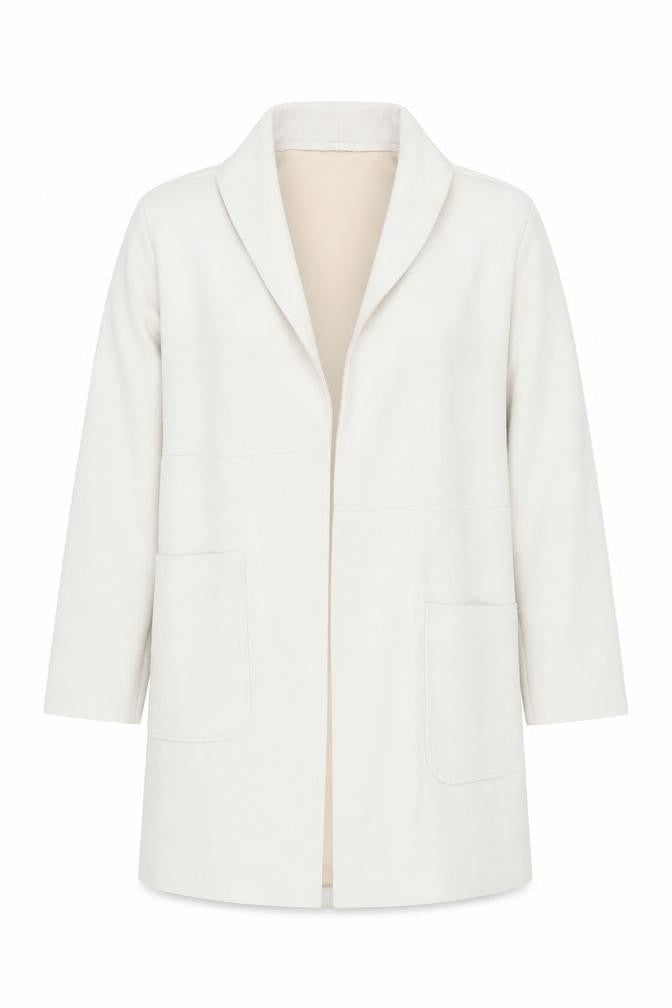 Womens UK Size 10 Zara Beige Overcoat