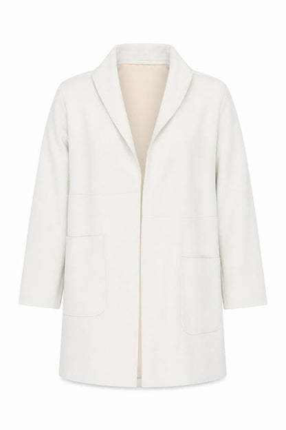 Womens UK Size 10 Zara Beige Overcoat
