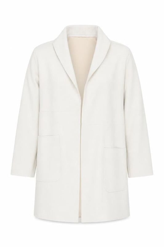 Womens UK Size 10 Zara Beige Overcoat