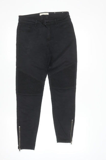 Womens UK Size 12 Stradivarius Slim Fit Skinny Black Jeans