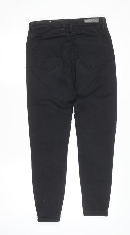 Womens UK Size 12 Stradivarius Slim Fit Skinny Black Jeans