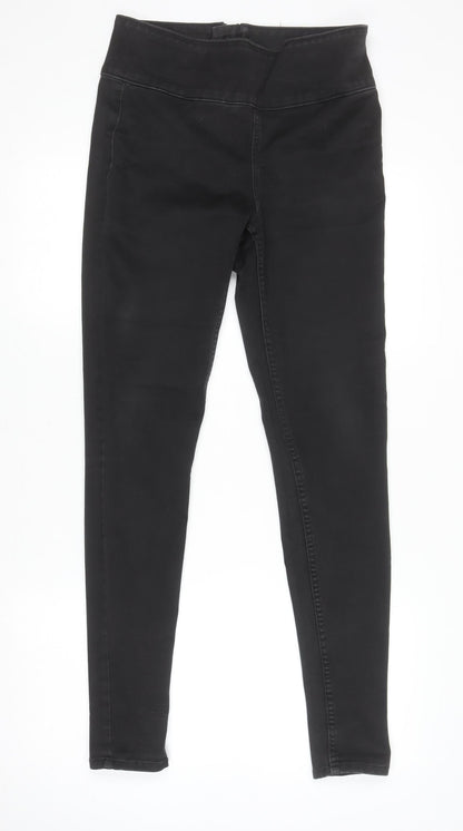 Womens UK Size M Pieces Slim Fit Skinny Black Jeans